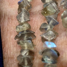 Load image into Gallery viewer, SHIMMERING! Labradorite NUGGET Bead 32" NECKLACE - PremiumBead Alternate Image 2