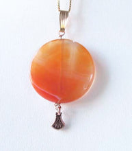 Load image into Gallery viewer, Made in USA Copper Red Carnelian 14Kgf Pendant 505677I - PremiumBead Alternate Image 2