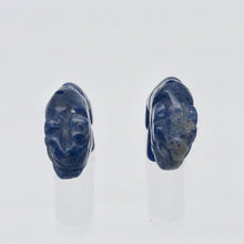 Load image into Gallery viewer, Abundance 2 Sodalite Hand Carved Bison / Buffalo Beads | 21x14x7.5mm | Blue - PremiumBead Alternate Image 7

