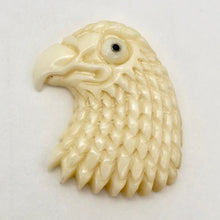 Load image into Gallery viewer, Waterbuffalo Bone Bald Eagle | 25x22x6mm | Cream | 1 Bead - PremiumBead Primary Image 1