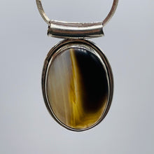 Load image into Gallery viewer, Rare Agate & Sterling Silver Pendant 005857