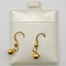Load image into Gallery viewer, 14K Gold 5mm Ball Drop Earrings | 3/4" Long | Gold | 1 Pair Earrings |