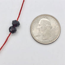 Load image into Gallery viewer, 2 (pair) Pyrope Garnet Faceted Round Beads | 6x5mm | Red | 6608 - PremiumBead Alternate Image 3
