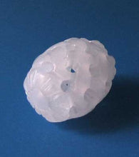 Load image into Gallery viewer, 1 Basket Weave Carved White Jade 14x12mm Barrel Bead 10564 | 14x12mm | multi-Hue - PremiumBead Alternate Image 2