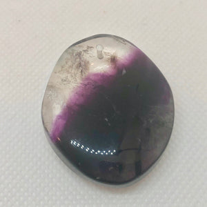 Fluorite Freeform Pendant Bead Dramatic Purple/Teal 5432M - PremiumBead Alternate Image 3