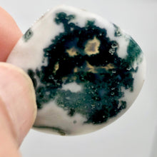 Load image into Gallery viewer, Solar Quartz Teardrop Stone | 33x33x8mm | White Green | 1 Bead(s)
