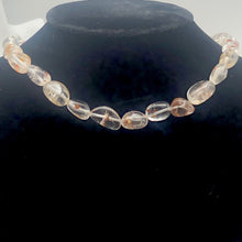 Load image into Gallery viewer, Lodalite Nugget Bead Strand | 15x12x10 to 15x11x9mm | Clear/Gold | 26 Bead(s) |