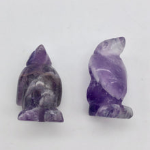 Load image into Gallery viewer, March of The Penguins 2 Carved Amethyst Beads | 21x12x11mm | Purple - PremiumBead Alternate Image 12