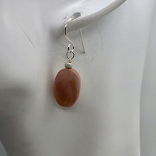 Load image into Gallery viewer, Beautiful Pink Mother of Pearl and Sterling Silver Earrings | 1 1/2" Long | - PremiumBead Alternate Image 4