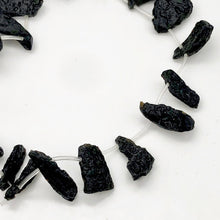 Load image into Gallery viewer, Tektite Natural Pendant Bead Strand | 33x25x15 to 26x8x7mm |18 Beads |