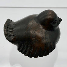 Load image into Gallery viewer, Carved Wren Dark Teak Ojime/Netsuke Bead - PremiumBead Primary Image 1