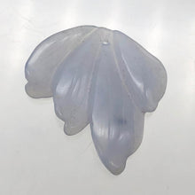 Load image into Gallery viewer, 12.5cts Exquisitely Hand Carved Blue Chalcedony Flower Pendant Bead - PremiumBead Primary Image 1