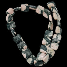 Load image into Gallery viewer, Natural Untreated Pink Kambaba Jasper 13mm Square Coin Bead Strand 110248