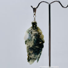 Load image into Gallery viewer, Jasper Sterling Silver Multi Leaf | 2 3/4" Long | Green/Gray | 1 Pendant |
