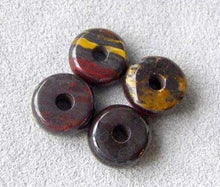 Load image into Gallery viewer, 9 Tiger Iron 9x4mm to 8.5x3mm Roundel Beads 8196 - PremiumBead Alternate Image 2