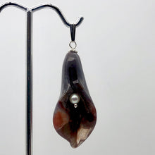 Load image into Gallery viewer, Lily! Fancy Jasper Carved Flower Sterling Silver Pendant | 2" Long | Purple |