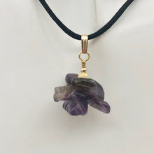 Load image into Gallery viewer, Amethyst Eagle Pendant Necklace | Semi Precious Stone Jewelry | 14k Pendant - PremiumBead Alternate Image 8