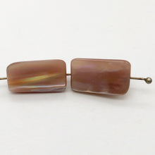 Load image into Gallery viewer, Natural Dark Pink Mussel Shell Bead Strand 104324