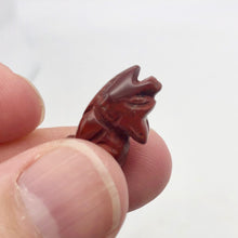 Load image into Gallery viewer, New Moon 2 Carved Red Jasper Wolf Coyote Beads | 21x11x8mm | Red - PremiumBead Alternate Image 10