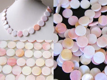 Load image into Gallery viewer, Rare Pink Conch Shell 14mm Coin Bead Strand 109828 - PremiumBead Primary Image 1