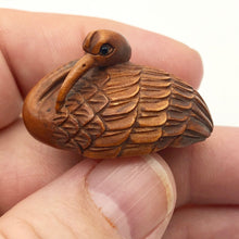 Load image into Gallery viewer, Hand Carved Crane Boxwood 3-part Inro Purse - PremiumBead Alternate Image 8