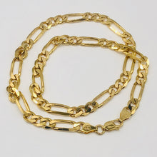 Load image into Gallery viewer, Italian Vermeil 6.5mm Figaro Chain 18" Necklace (26 Grams) 10023A