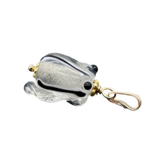 Load image into Gallery viewer, Lampwork Glass 14K Gold Filled Frog | 1" Long | Clear | 1 Pendant |
