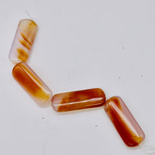 Load image into Gallery viewer, Red Orange Sardonyx 41x16mm Pendant Bead 6.5" Strand 9589BHS