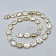 Load image into Gallery viewer, Designer Dream 14x10x4mm Cream Oval Coin Pearl Strand 103913