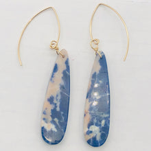Load image into Gallery viewer, Sodalite 14K Gold Filled Teardrop Earrings | 3" Long | Blue/Pink | 1 Pair |