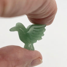 Load image into Gallery viewer, Lovely 2 Hand Carved Aventurine 18x18x7mm Dove Bird Beads | 18x18x7mm | Green - PremiumBead Alternate Image 4