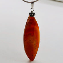 Load image into Gallery viewer, Sardonyx Sterling Silver Marquis Briolette Pendant | 2 3/4" Long | Red | 1 ea |