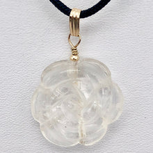 Load image into Gallery viewer, Quartz Flower Pendant Necklace | Semi Precious Stone Jewelry | 14 Kgf Pendant - PremiumBead Alternate Image 6

