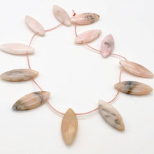 Load image into Gallery viewer, Pink Peruvian Opal Marquis Briolette 12 Bead Strand 10815K - PremiumBead Alternate Image 2