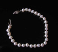 Load image into Gallery viewer, Creamy White 5mm FW Pearl & Silver 7" Bracelet 9916A - PremiumBead Alternate Image 2