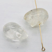 Load image into Gallery viewer, Cute Quartz Carved Mouse Beads | 19x11x11 mm | Clear