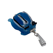 Load image into Gallery viewer, Lampwork Frog Sterling Silver Frog | 1" Long | Sky Blue | 1 Pendant |