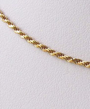 Load image into Gallery viewer, Italian Vermeil 1.5mm Rope Chain 18&quot; Necklace 10024B - PremiumBead Alternate Image 3
