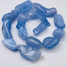 Load image into Gallery viewer, Chalcedony Designer Cut 550ct Pendant Bead Strand| 42x16x11 - 25x11x9mm|Blue|14|