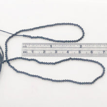 Load image into Gallery viewer, Spinel Stone Faceted Round Strand | 2mm | Black | 330 Bead(s)