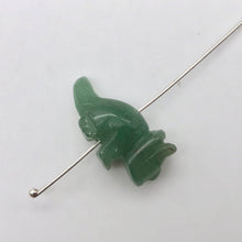 Load image into Gallery viewer, Dinosaur 2 Carved Aventurine Triceratops Beads | 22x12x7.5mm | Green - PremiumBead Alternate Image 4