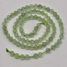 Load image into Gallery viewer, Prehnite Faceted Strand Round | 4 mm | Light Green | 80-90 Beads |