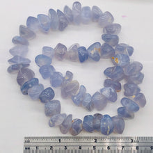 Load image into Gallery viewer, Oregon Holly Blue Chalcedony Agate 89 Grams Nugget Strand| 12x6 16x10 | 53 Bead|