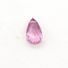 Load image into Gallery viewer, Faceted Briolette Bead of AAA Natural Pink Sapphire | .48cts | 6x3mm to 5x4mm |