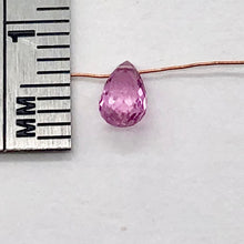Load image into Gallery viewer, Faceted Briolette Bead of AAA Natural Pink Sapphire | .48cts | 6x3mm to 5x4mm |