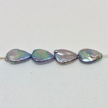 Load image into Gallery viewer, Platinum FW Teardrop Coin Pearl Strand Raindrops 108893 - PremiumBead Alternate Image 4