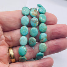 Load image into Gallery viewer, Natural USA Turquoise 12x10mm Skipping Stone Bead Strand 102174