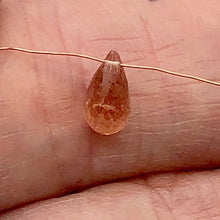 Load image into Gallery viewer, Imperial Topaz 1.6ct Briolette | 9x5mm | Pink Orange | 1 Bead |
