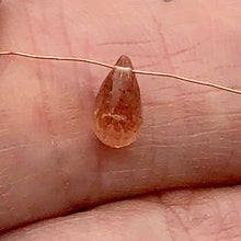 Load image into Gallery viewer, Imperial Topaz 1.6ct Briolette | 9x5mm | Pink Orange | 1 Bead |
