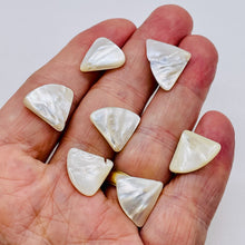 Load image into Gallery viewer, 5 Mother of Pearl 20x14x4mm to 27x22x4mm Briolette Beads 9601